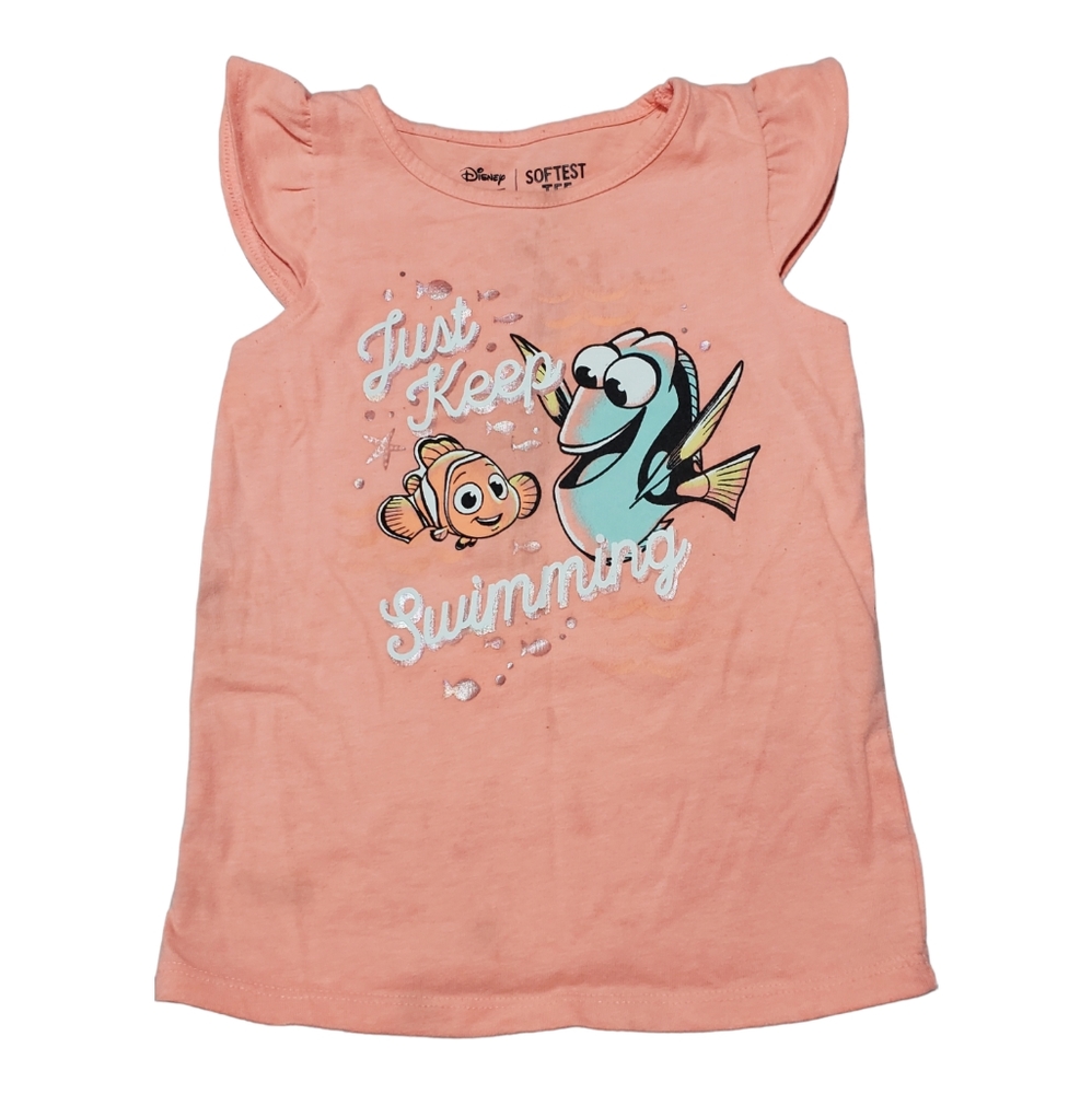 3T Finding Nemo Disney Little girls shirt Softest Tee Dory Shirt